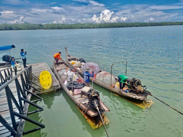 K’Thanat and our WPN crew got together and collected OBP (Ocean Bound Plastic)